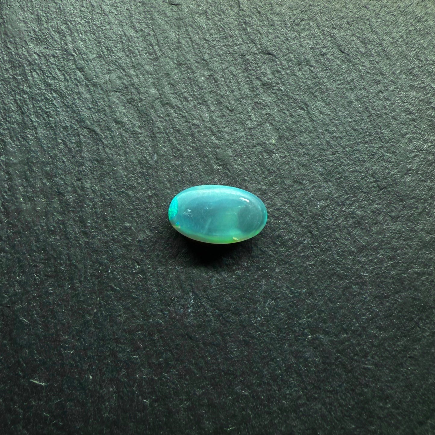 Gem Black Opal With Brilliant Green Color Palettes Hits Of Blue And full faced Color 2.95cts