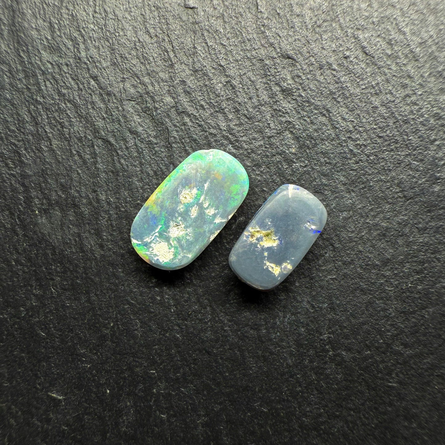 BUNDLE (price for parcel) Two Affordable Tabular Opals With Mossy Patterns