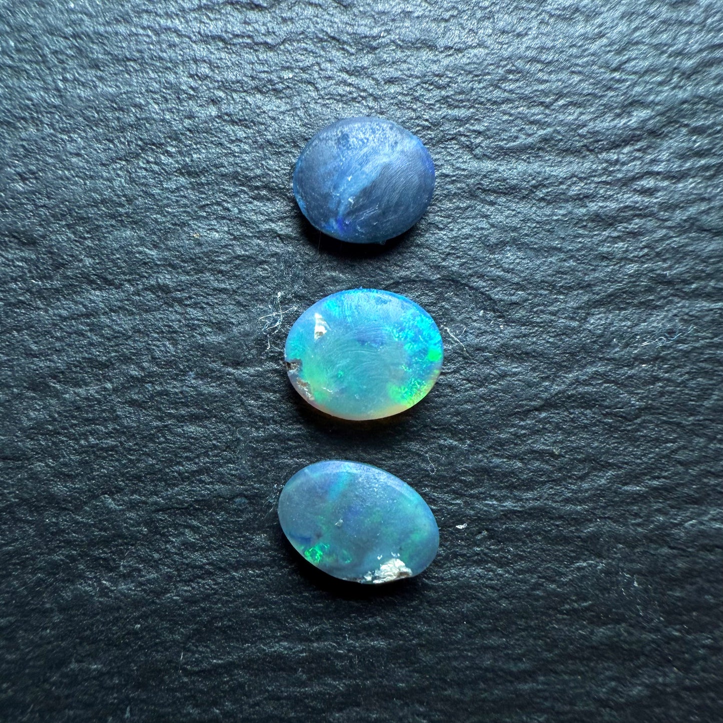 BUNDLE (price for parcel) Black Opals With Bright Greens And Blues And Mixed Patterns