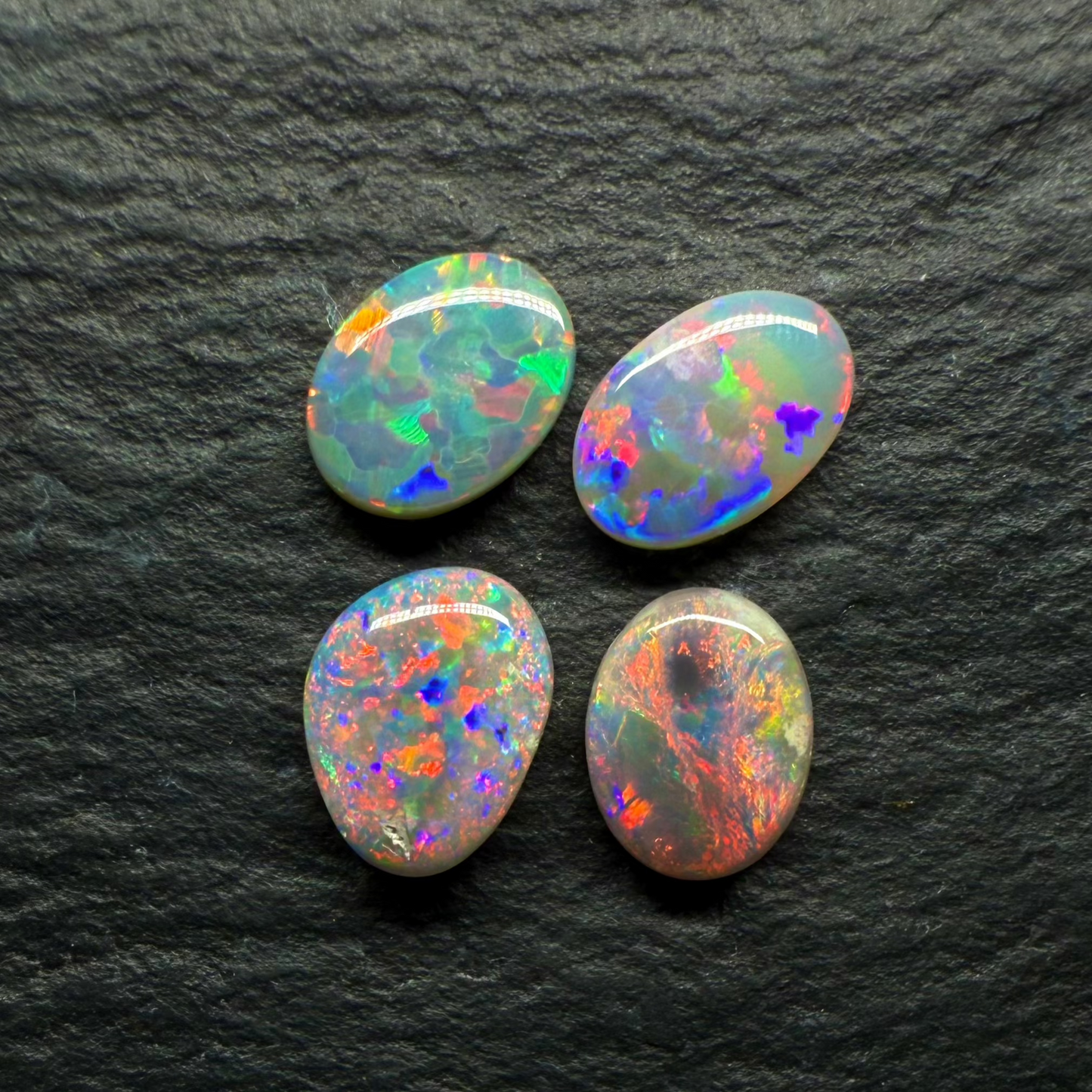 BUNDLE (price for parcel) Small Dark Opals With Lovely Sunset Color Palettes And Mixed Patterns