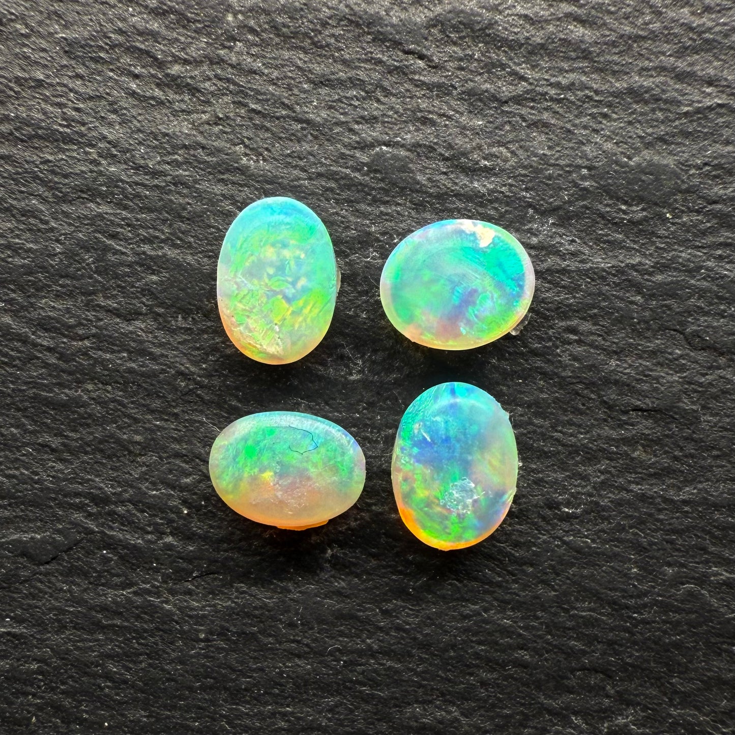 BUNDLE (price for parcel) Small Crystal Opals With Bright Greens And Lots Of Depth