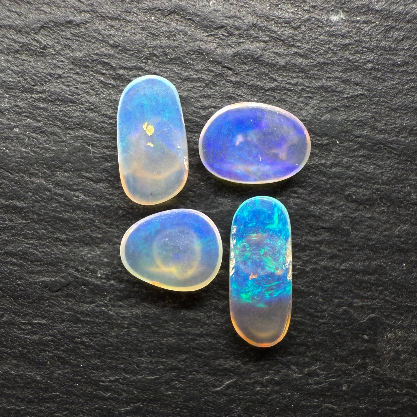 BUNDLE (price for parcel) Freeform Crystal Opals With Minty Blues And Greens