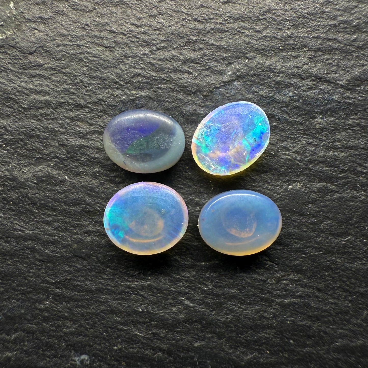 BUNDLE (price for parcel) Crystal Opals With Dark Blues and Minty Greens