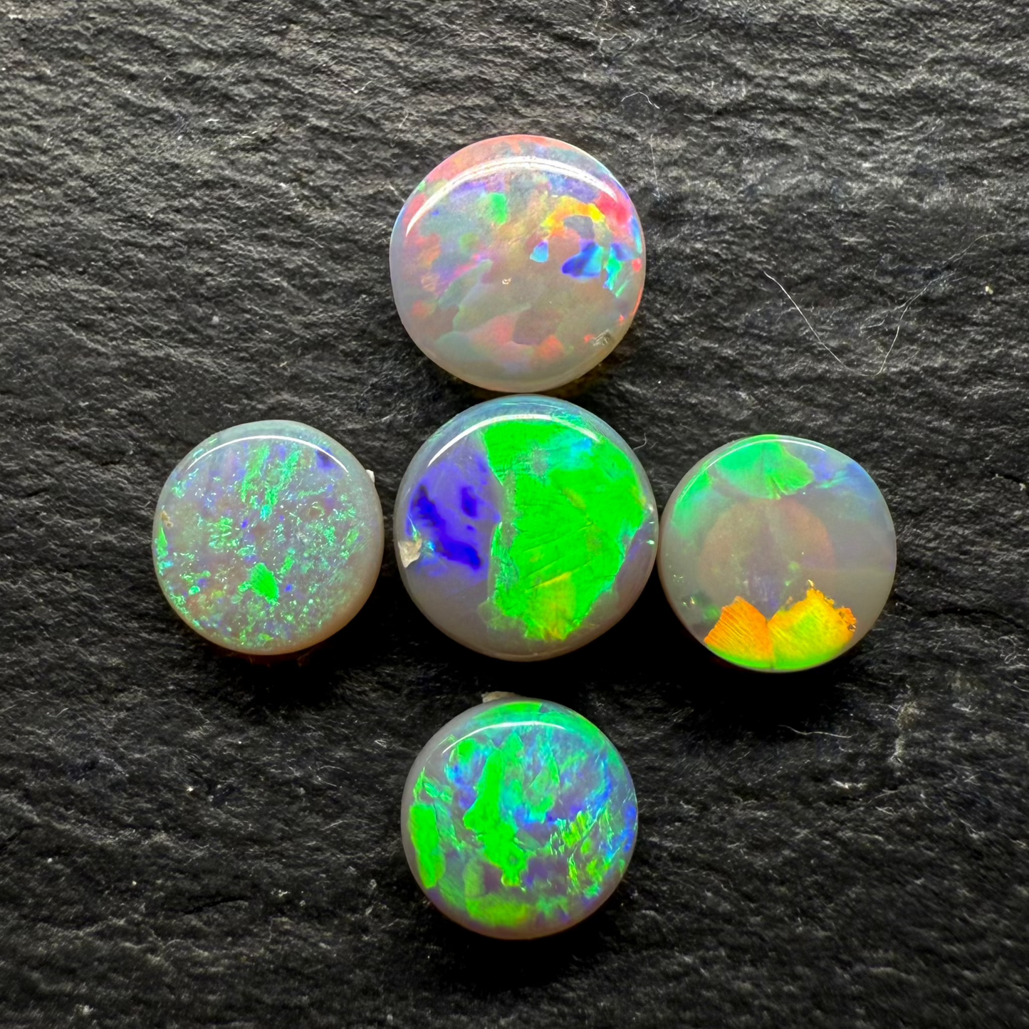 BUNDLE (price for parcel) Dark Opals Rounds With Assorted Color Palettes