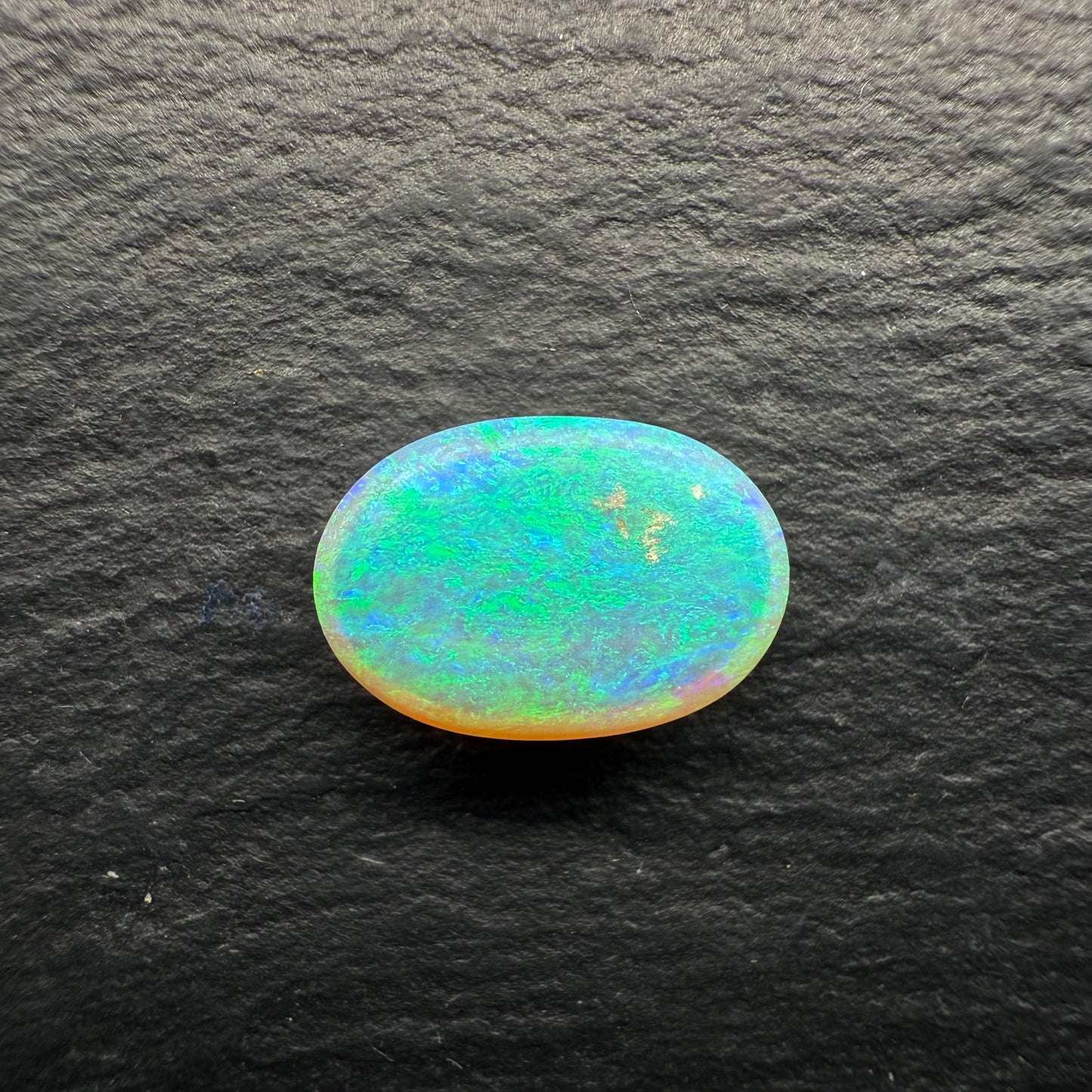 2.4ct Gem Crystal Opal With A Small Tightly Woven Floral Pattern, High Dome And Lots Of Depth