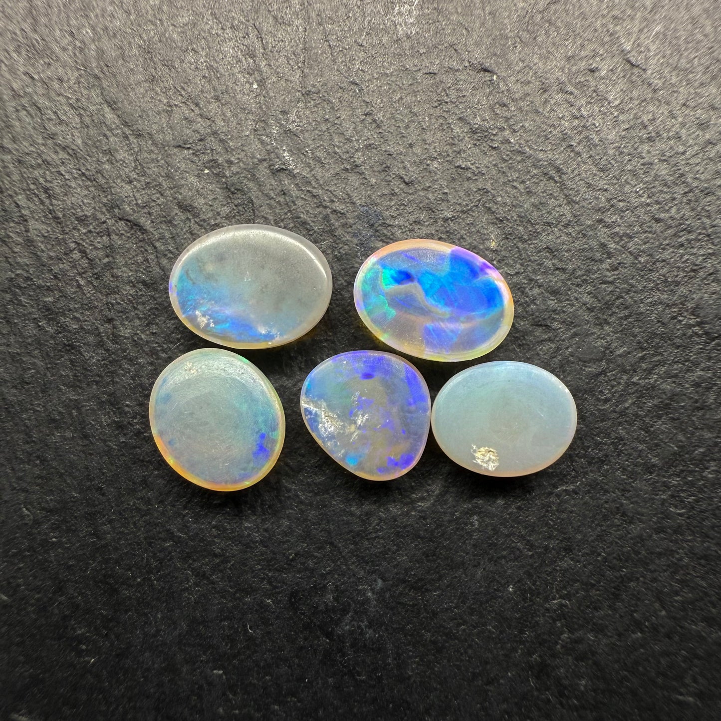 BUNDLE (Price For Parcel) Crystal Opals With Lovely Blocky Patterns And minty Greens and Blues