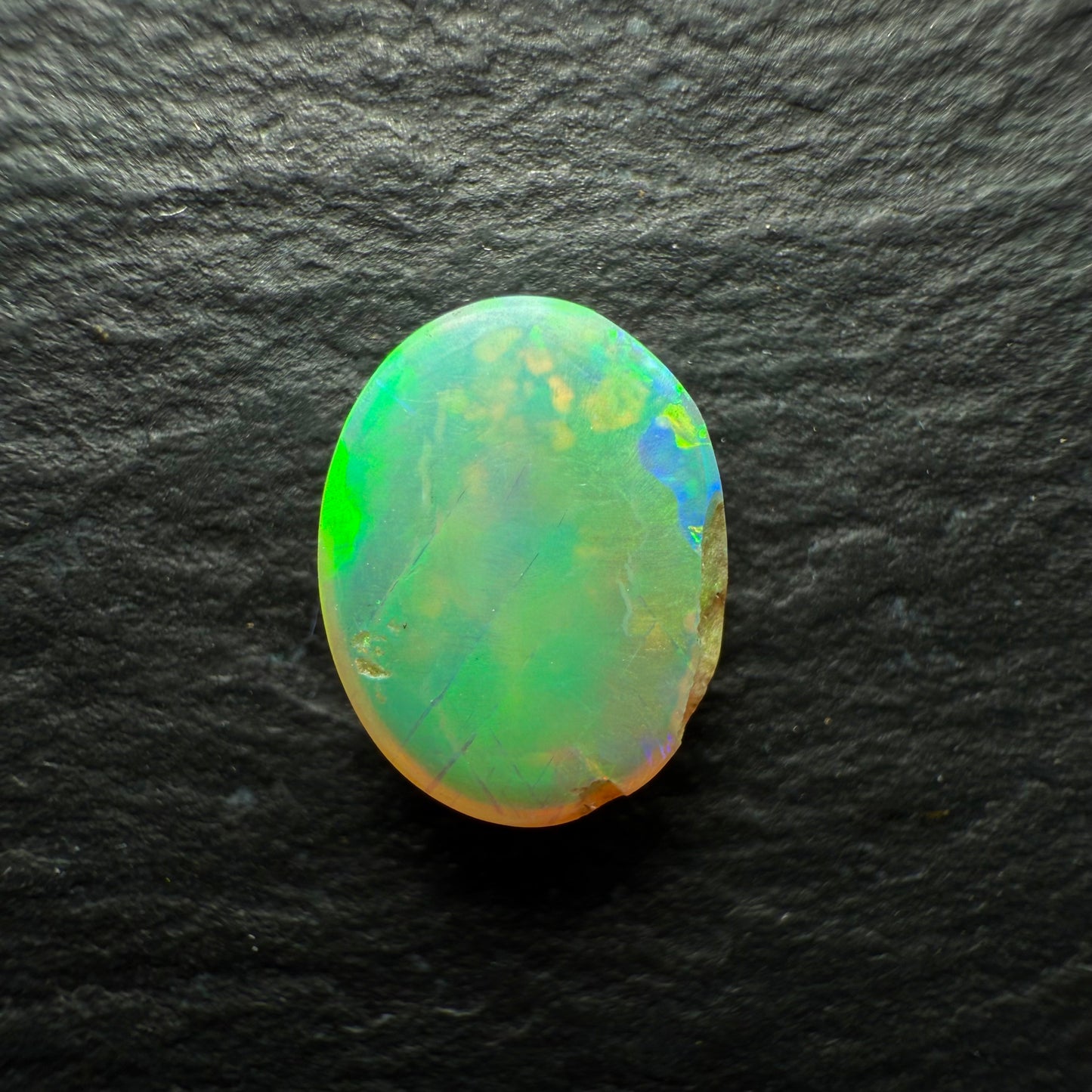 1.1ct Top Gem Crystal Opal With A Brilliant Floral Pattern And A Multi Color Palette