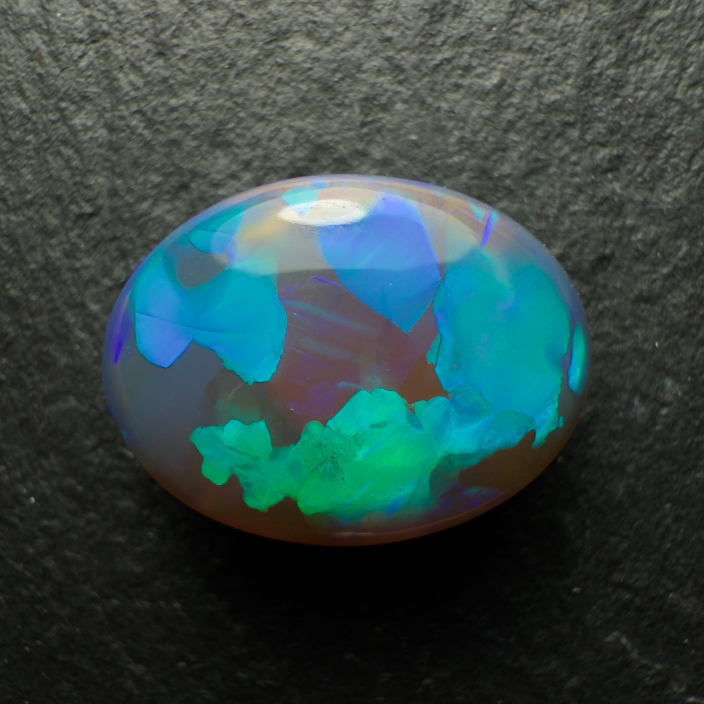 4.65ct Black Crystal Opal, This Gem Has Soft Glowing Minty Blues And Greens And A Very Unique Pattern