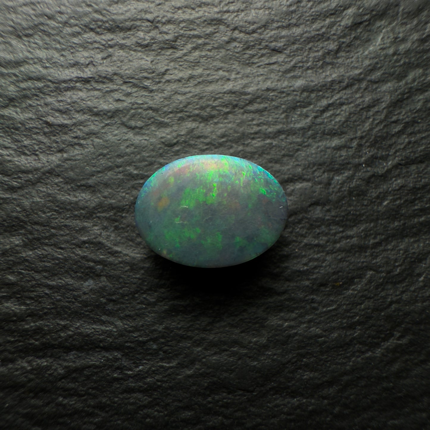 0.75ct Black Opal, This Gem Has A Moss Pattern And Blue Green Color Palette
