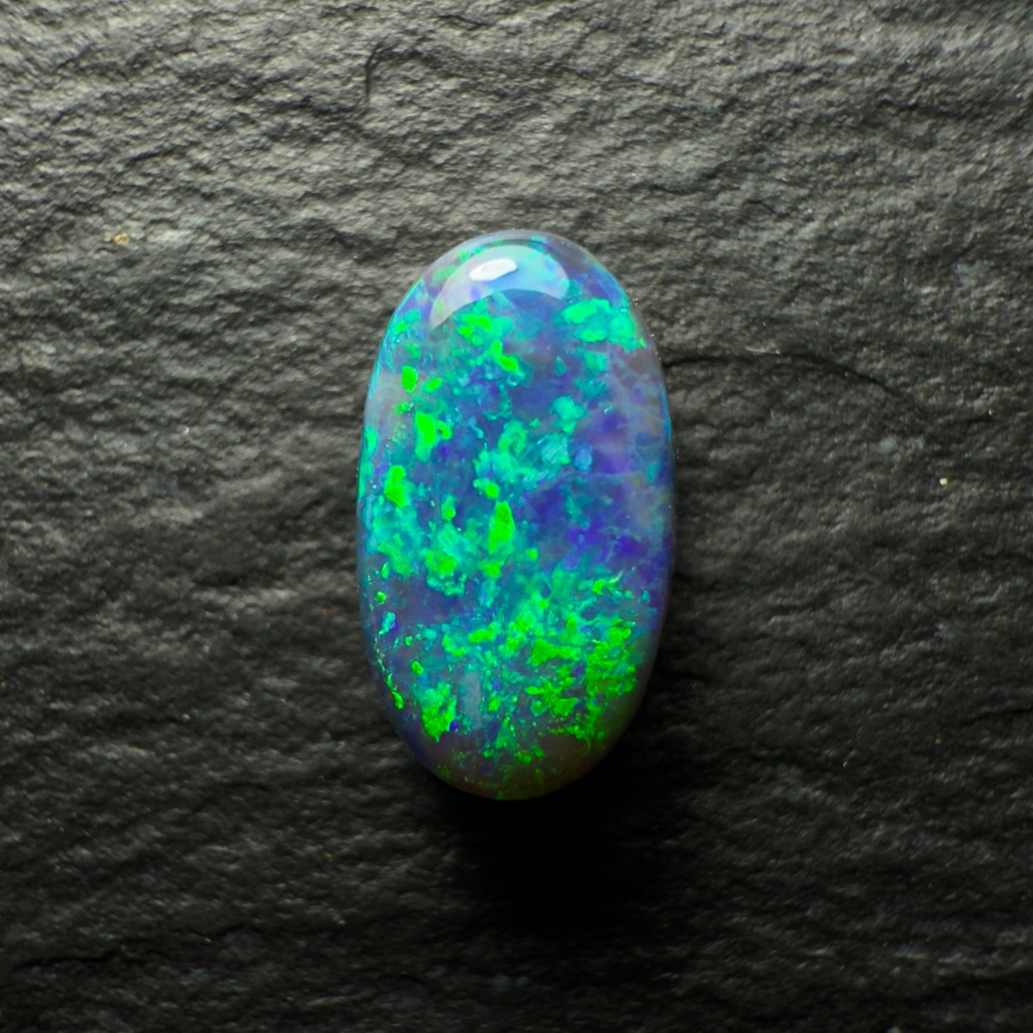 0.95ct Black Opal, This Gem Has A Lovely Speckled Blue-Green Color Palette