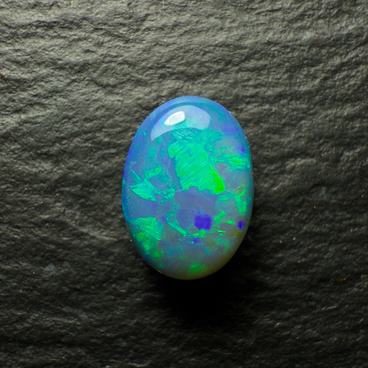 1.17ct Black Opal, This Gem Has A Lovely Minty Green Color Palette And Lots Of Depth