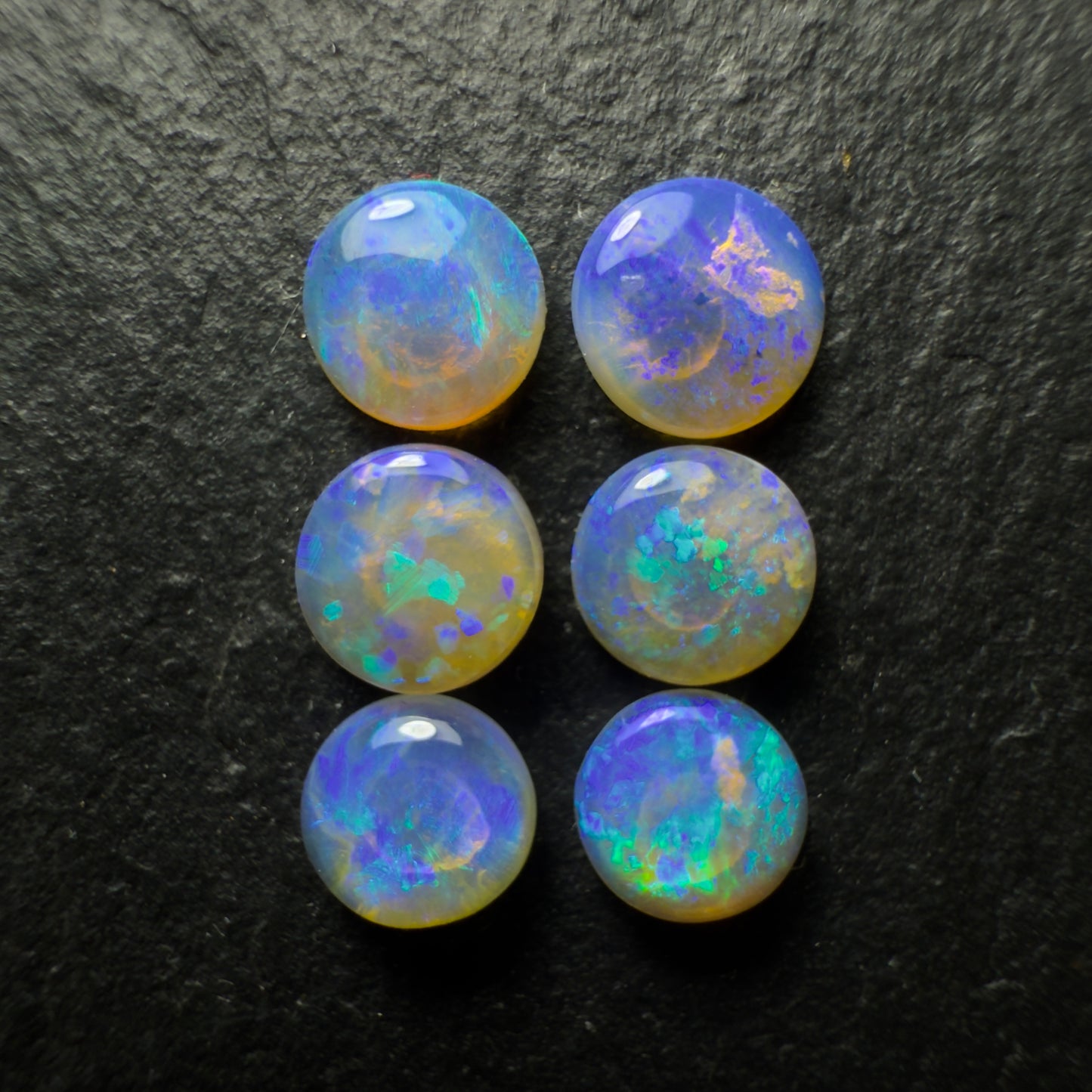 BUNDLE (Price For Parcel) Small Crystal Opals With Blues, Greens, And Purples And Lots Of Depth
