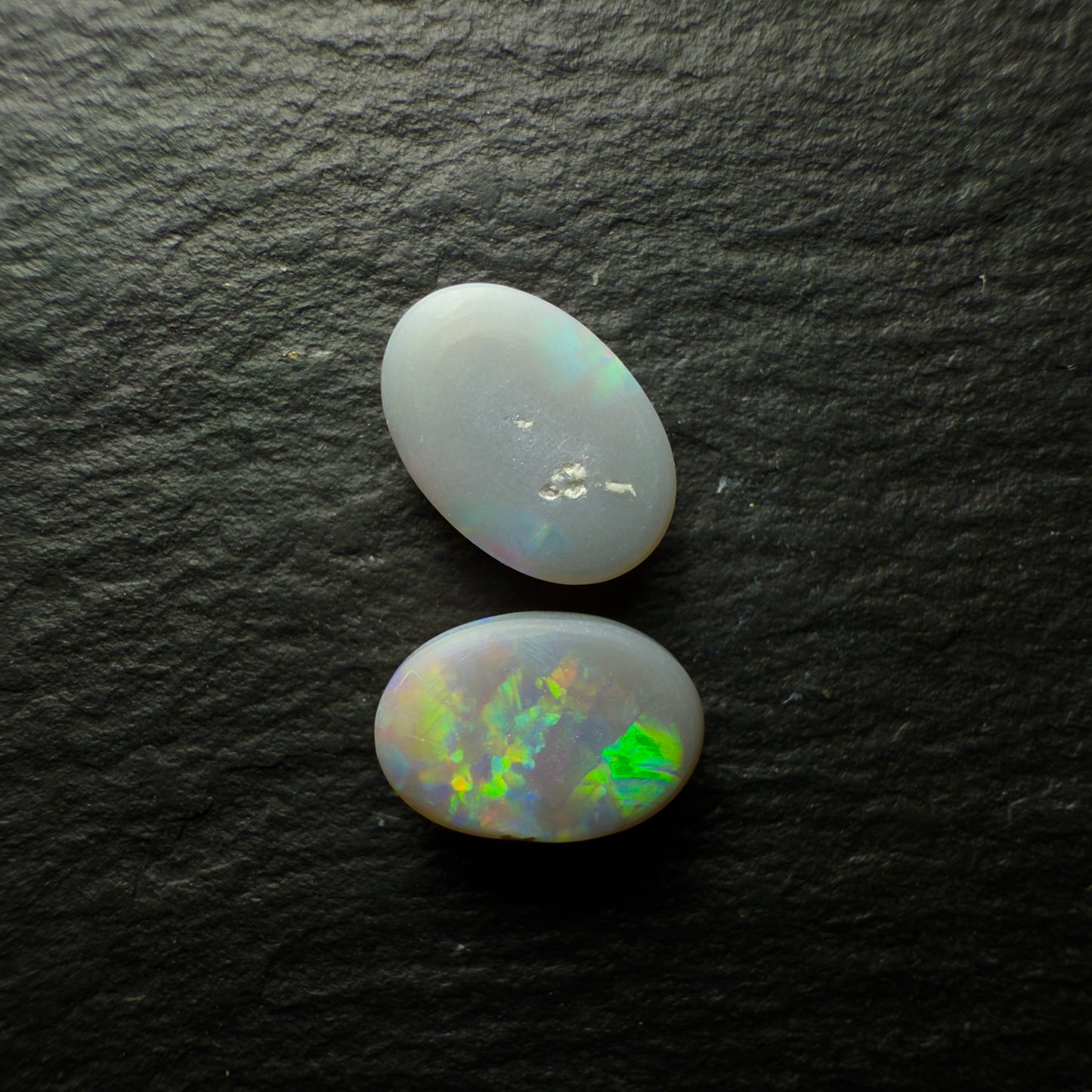 Pair (Price For Parcel) Mismatched Dark Opal Pair 2.3cts Total