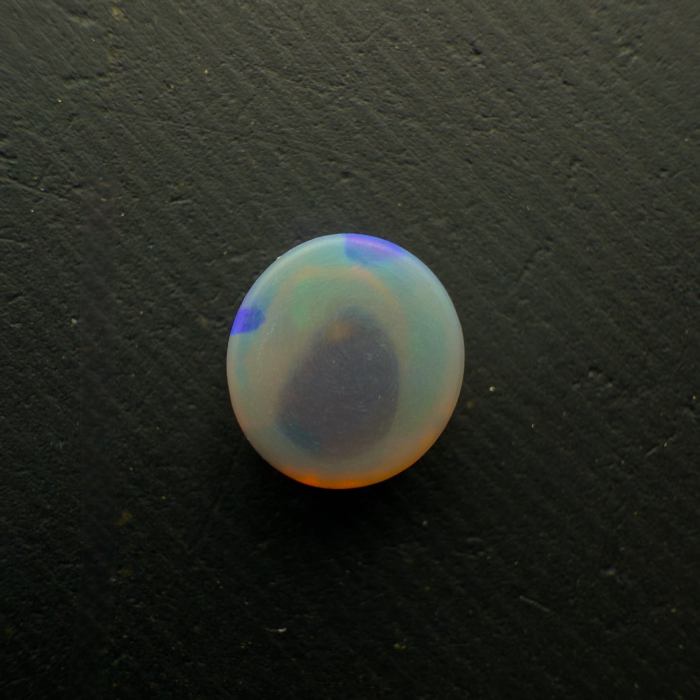 1.63 Black Crystal Opal, This Stone Has A Blocky, Green-Blue Pattern And Lots Of Depth