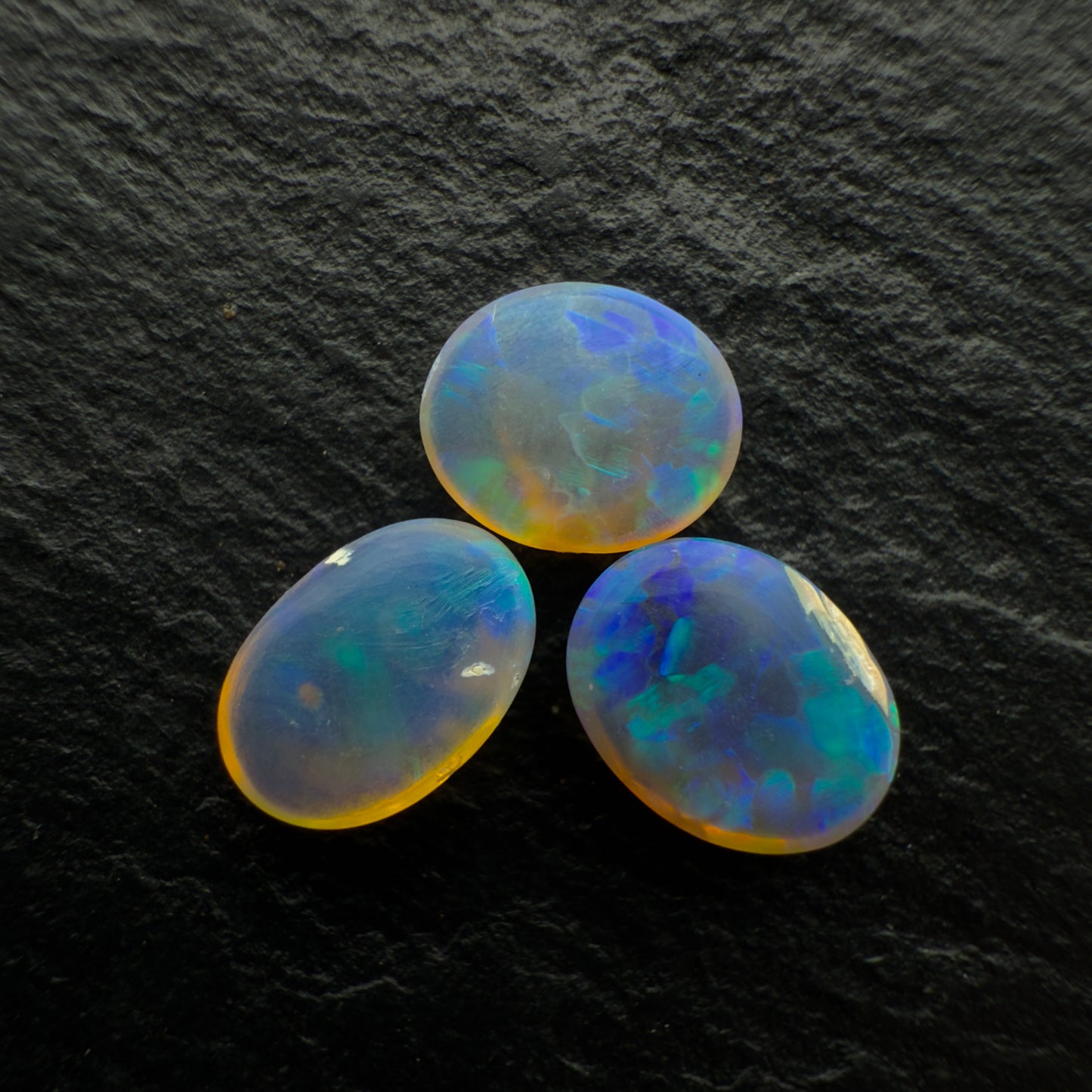 2.29ct BUNDLE (Price For Parcel) Crystal Opals With Rich Pastel Blues And Greens