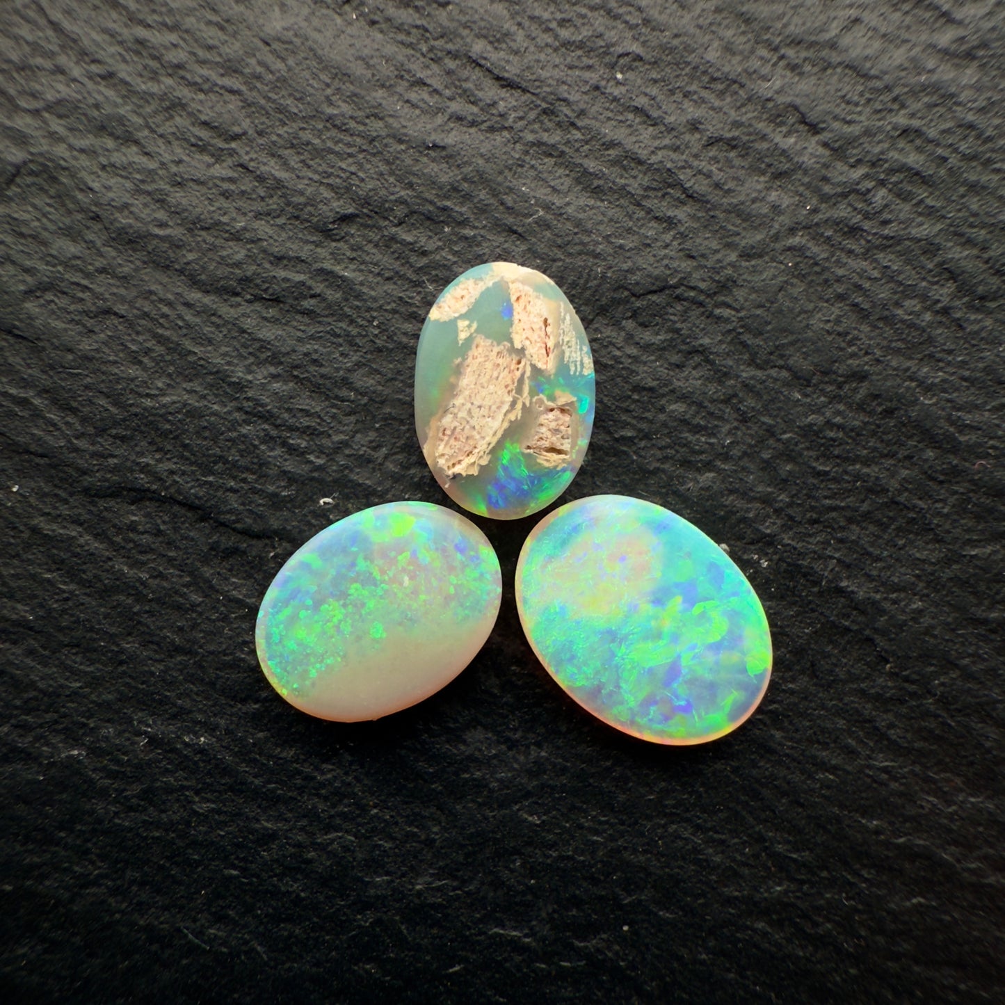 3.19ct BUNDLE (Price For Parcel) Crystal Opals With Bright greens And Yellows