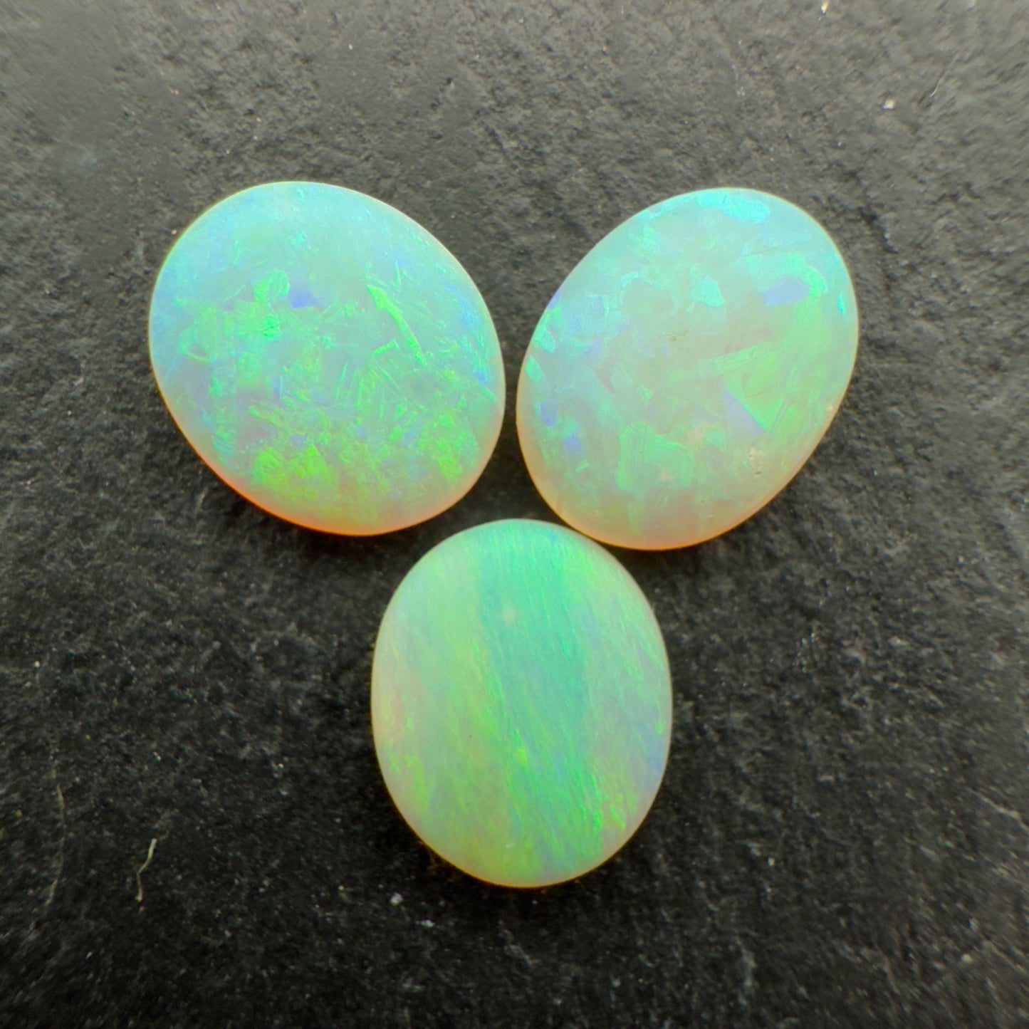 1.52ct Bundle (Price For Parcel) Matte finished opals with a soft green glow