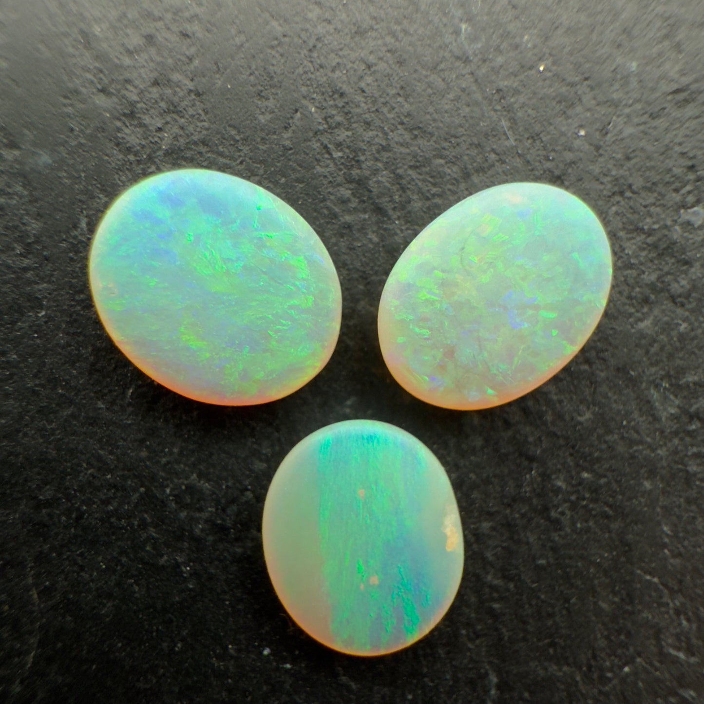 1.52ct Bundle (Price For Parcel) Matte finished opals with a soft green glow
