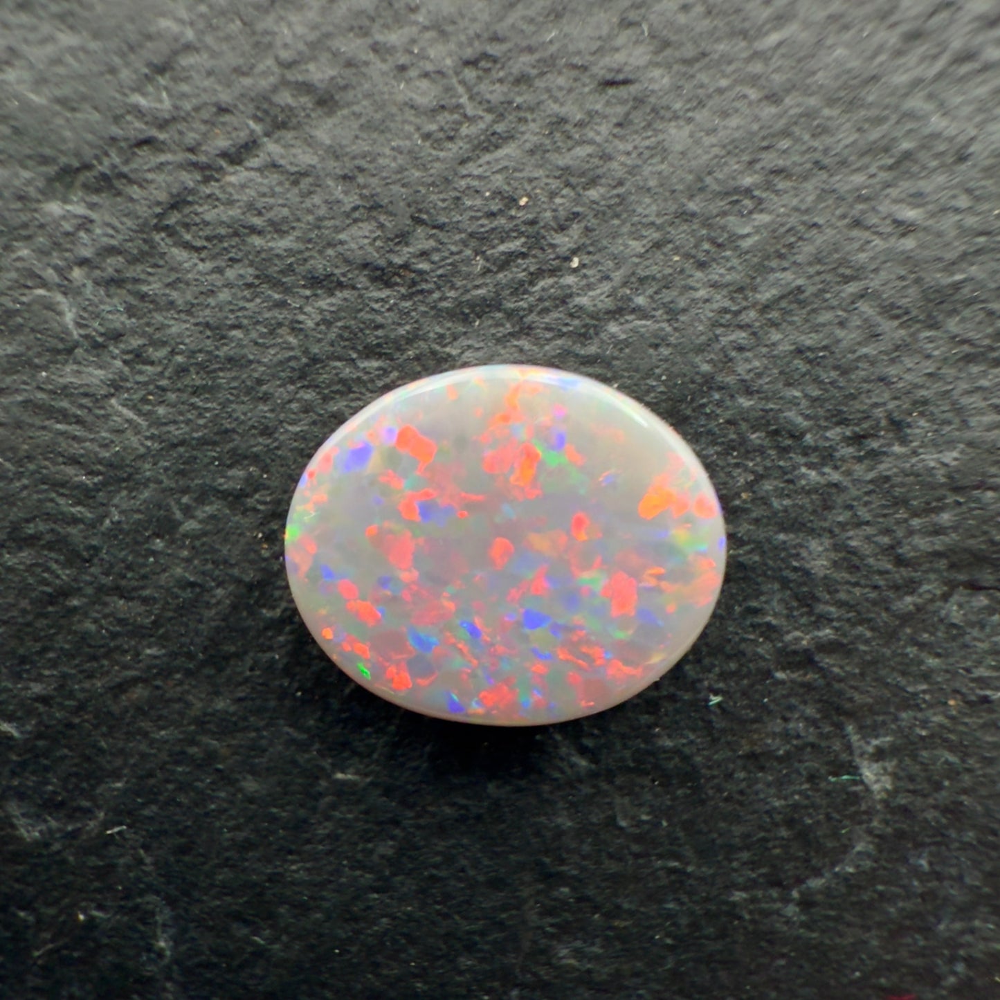 1.0ct Affordable Dark Opal With Red Pinfire Pattern