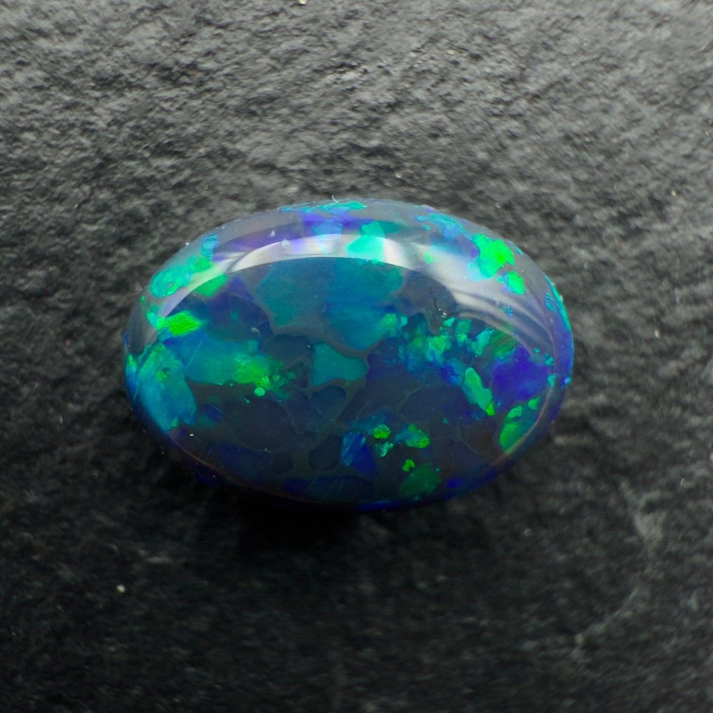 1.5ct Gem Black Opal With A Lovely Speckled Pattern