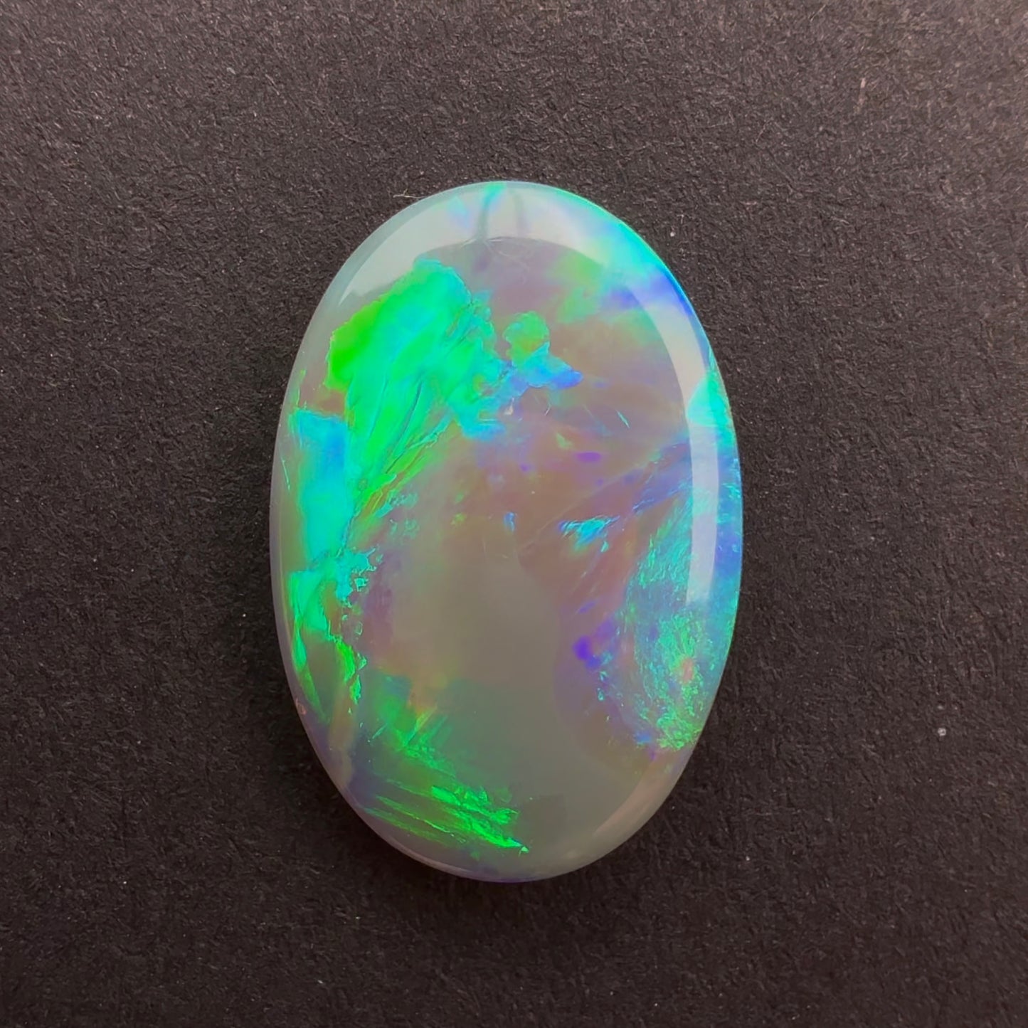 2.21cts Affordable Dark Crystal Opal With A Green Blue Play Of Color, From Lightning Ridge Australia
