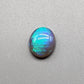 1.75cts Dark Opal with vivid light blue broadflah pattern, with excellent dispersal