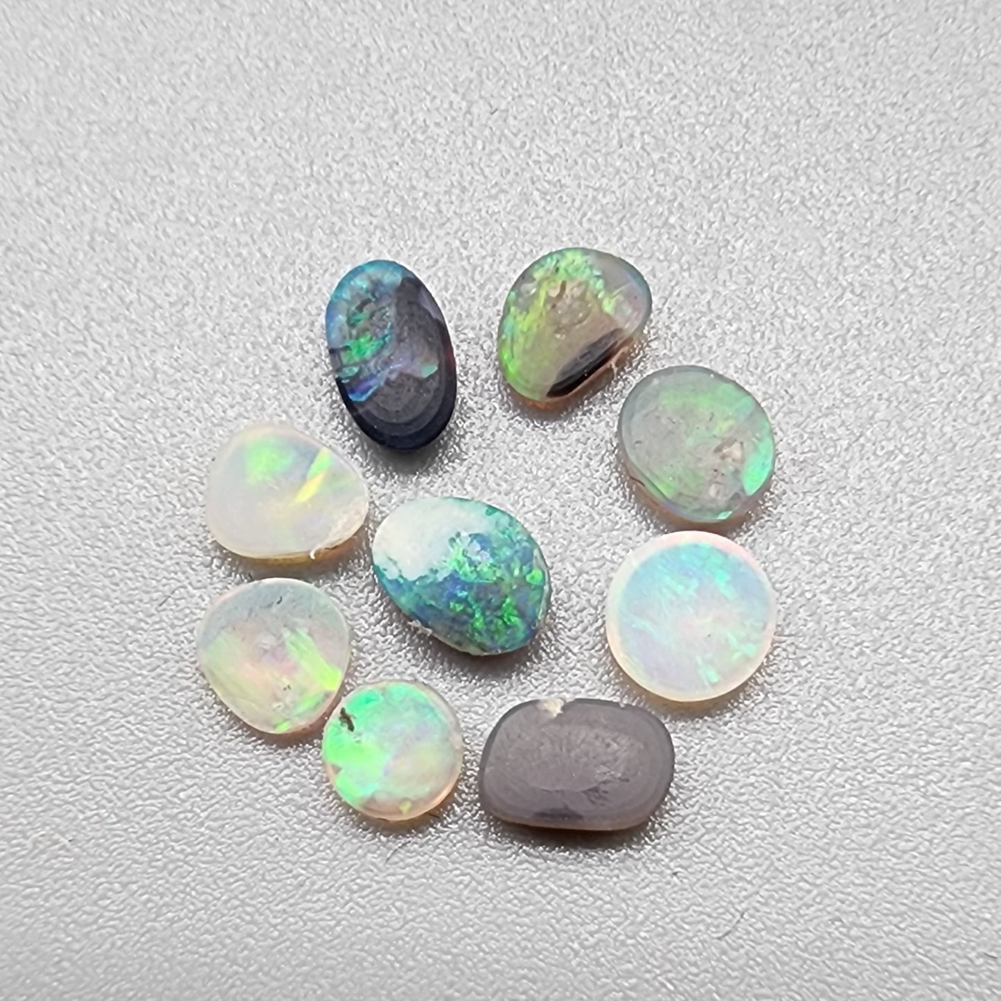 Assorted micro gem opals