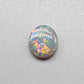 0.80ct Black Opal with multi colored floral pattern