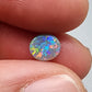 0.80ct Black Opal with multi colored floral pattern