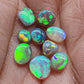 Assorted selection of Dark opals with vivid color play