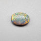 4cts Black Opal with a warm color pallet an mixed patterns