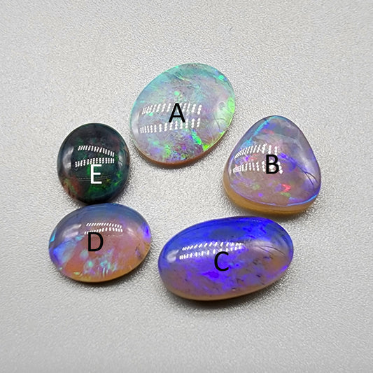 Copy of Assorted  Crystal, black and semi black opals