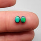 0.70 black Opal pair with a Vivid green mossy pattern