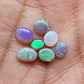 assortment crystal, dark opals