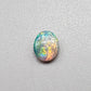 0.55ct Dark Opal with a multicolor striated pattern