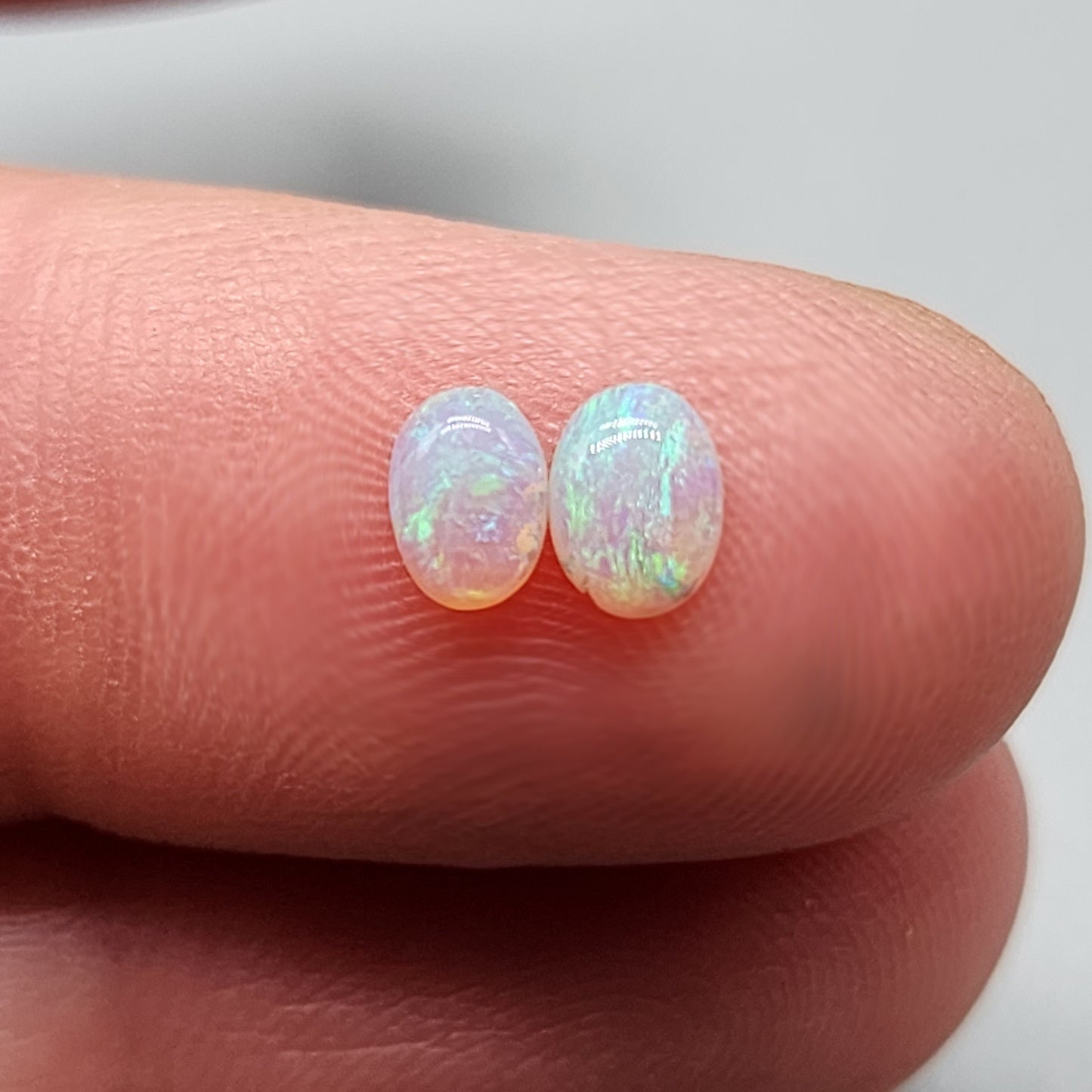 0.55cts  Crystal opal pair