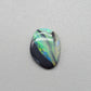 2.9ct Black Opal with a marbling of green and charcoal black