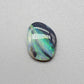 2.9ct Black Opal with a marbling of green and charcoal black