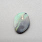 2.9ct Black Opal with a marbling of green and charcoal black