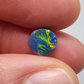 1.1cts black Opal with  Rare straw patter