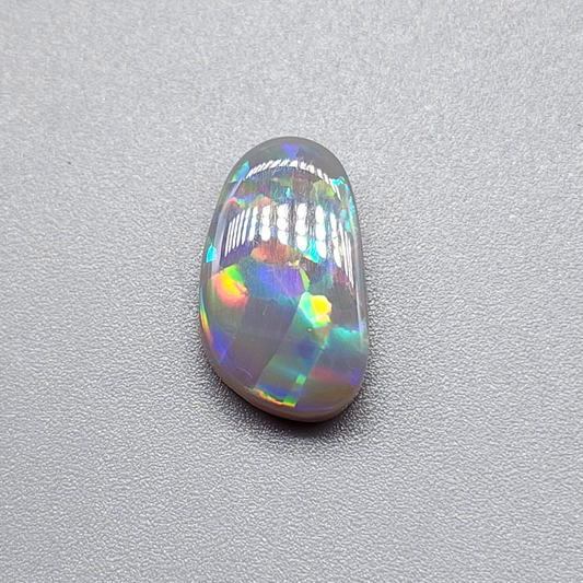 3cts Dark Opal with flagstone pattern and pastel color palette