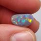 3cts Dark Opal with flagstone pattern and pastel color palette