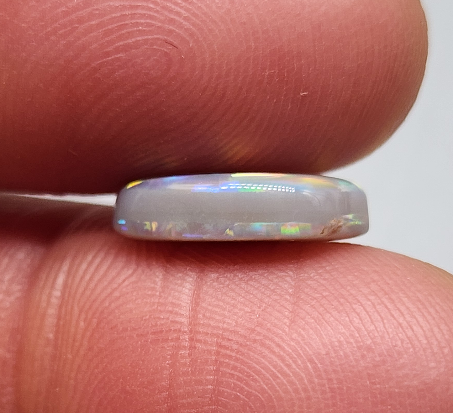 3cts Dark Opal with flagstone pattern and pastel color palette