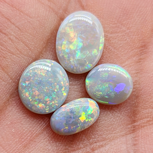 Assorted Dark opals with pastel color palettes