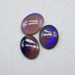 BUNDLE- Set of 3 Dark crystal opals with purple hues