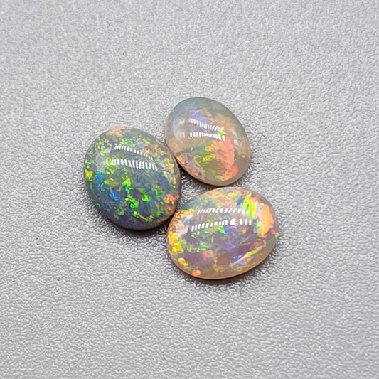 BUNDLE- Set of 3 Dark opals with multi color patterns