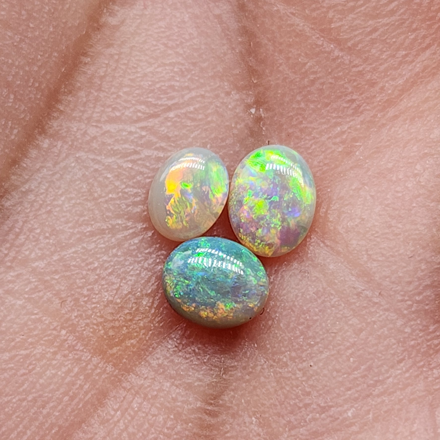 BUNDLE- Set of 3 Dark opals with multi color patterns