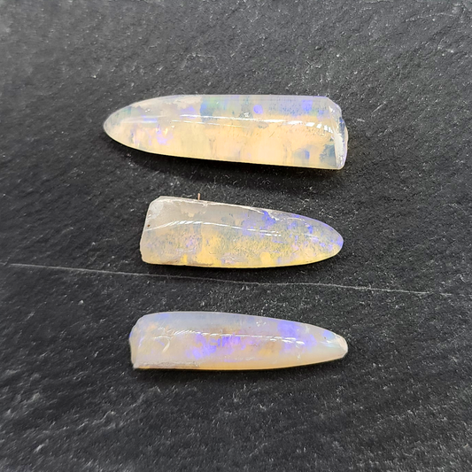 Opal belemnite fossil specimen, 110 million years old