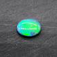 Museum grade Black opal with blindingly bright, green broadflash pattern