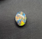 museum grade black opal with orange- multi color pattern and full face color